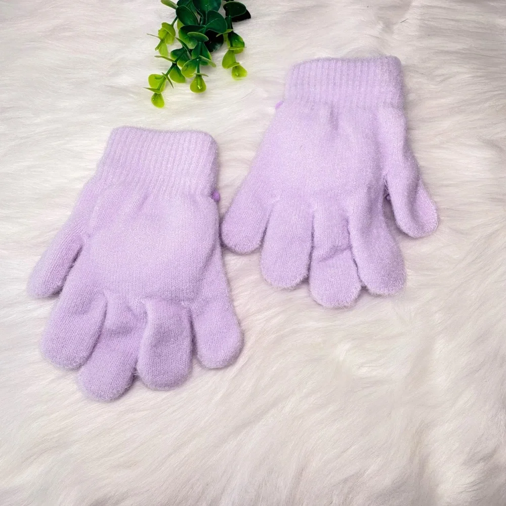 Cute Kuromi Character Kids‎ Fuzzy Gloves